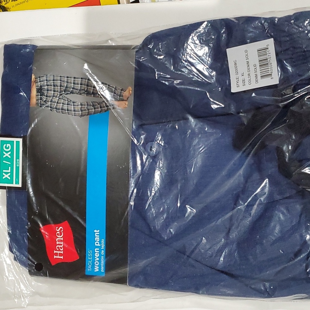 Hane's Men's Tagless Woven Pajama Pant Size XL